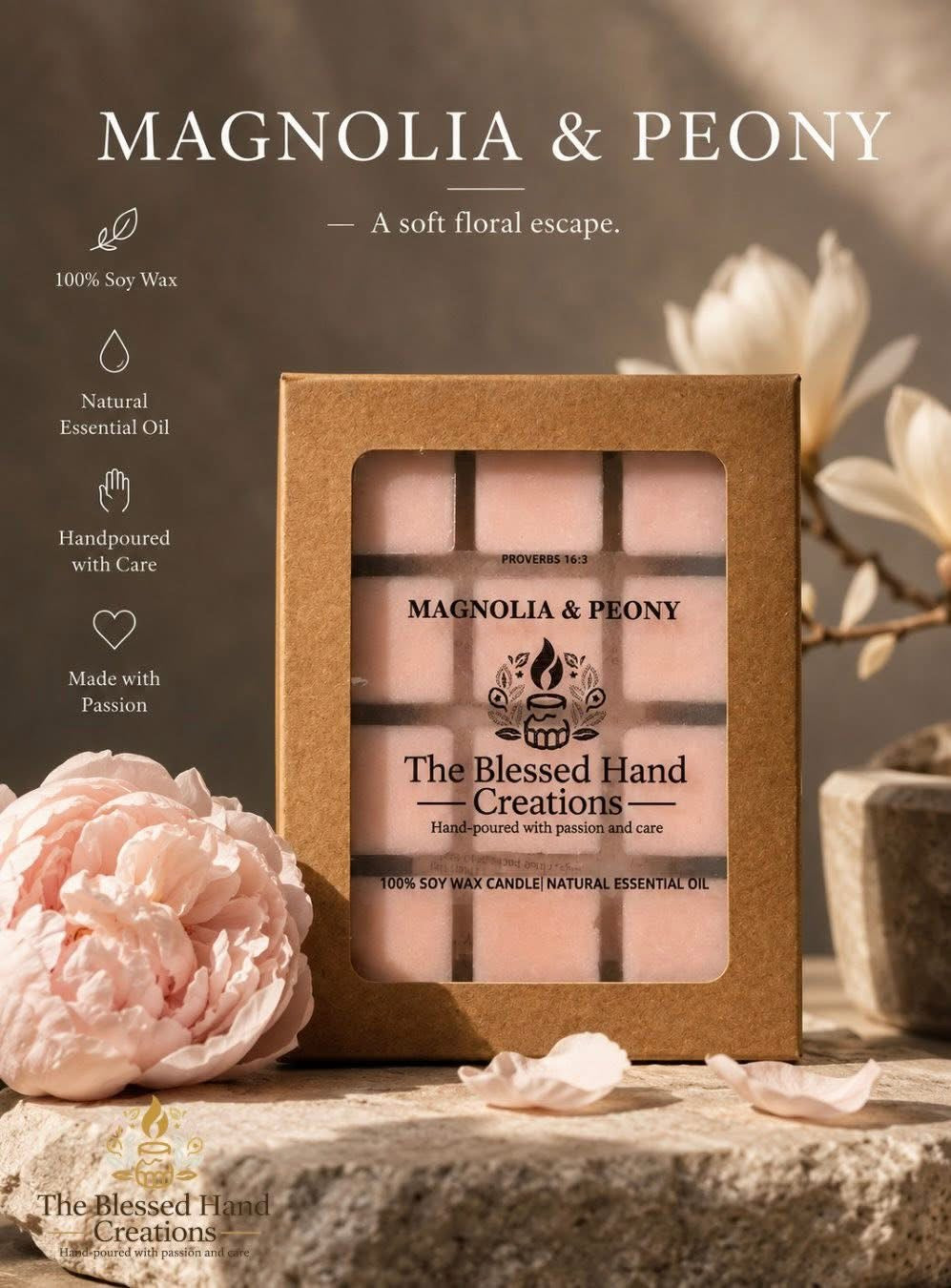 Magnolia & Peony (wax melts)